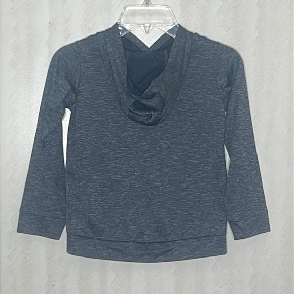 ❤️ 🆕 NIKE boys Charcoal Dri-Fit Hoodie Size S - Picture 3 of 4